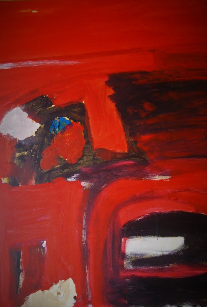 Rot und Schwarz 100 x 80 cm, Acryl/Leinwand